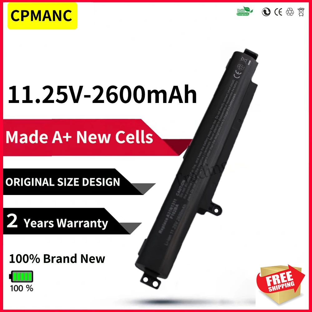 CPMANC 3Cell 2200MaH 11.25V Battery for ASUS A31N1311 VivoBook X102B F102B X102BA F102BA F102BA-SH41T F102BA-DF047H