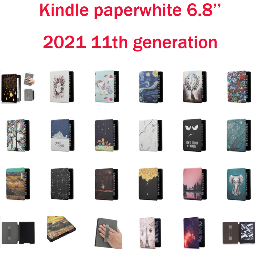 Custodia Per 6.8 "Kindle Paperwhite 5 (11Th Generation-2021) Signature Edition Shell Cover Con Protezione Dello Schermo Auto Wakeup