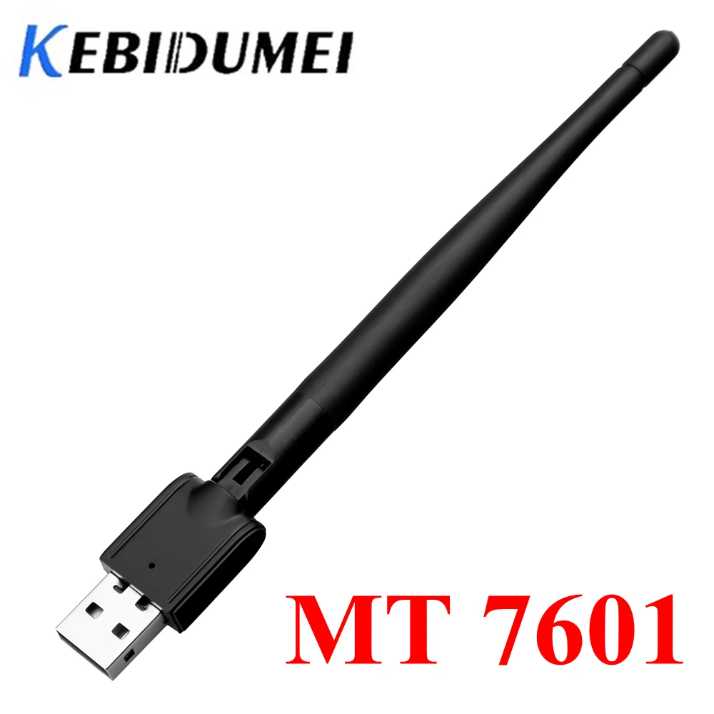 Kebidumei Freesat MT-7601 USB беспроводная Wi-Fi антенна LAN адаптер сетевая карта для ТВ приставка USB Wi-Fi Adpater