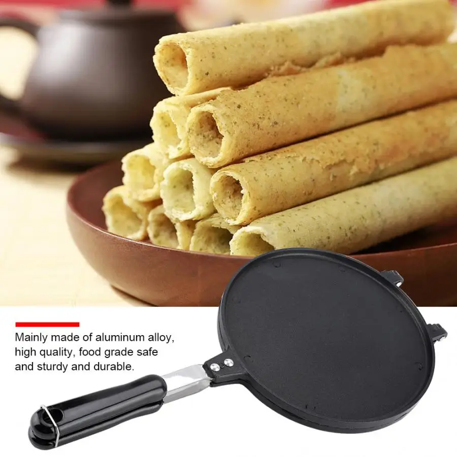 Non-stick Waffle Baking Pot Frying Pan Mini Aluminum Waffles Maker Egg Roll Maker Ice Cream Cone Breakfast Cake Tool cake waffle maker