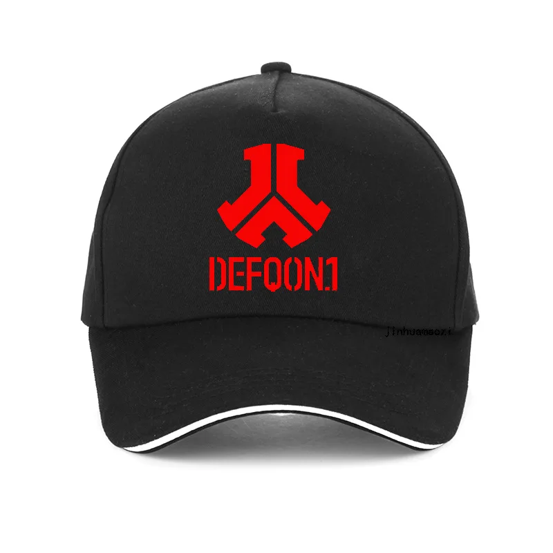 Черный Бренд rock Defqon 1 Кепка из чистого хлопка дизайнерские бейсболки для женщин и мужчин хип хоп кепка диджея унисекс регулируемые бейсболки шляпы Gorras - Цвет: Черный