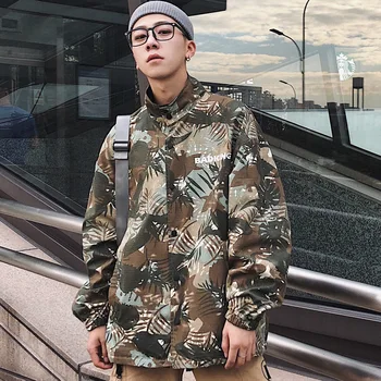 

Camouflage Men Reversible Hip Hop Jacket 2019 Spring Autumn New Casual Double-faced Jacket Men Jacket Coat for Male Windbreaker