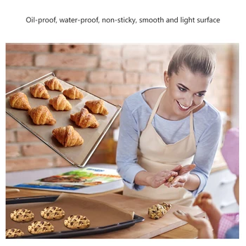 

Reusable Baking Mat High Temperature Resistant Pastry Baking Oilpaper Heat-Resistant Pad Non-stick for Outdoor BBQ bakeing tool