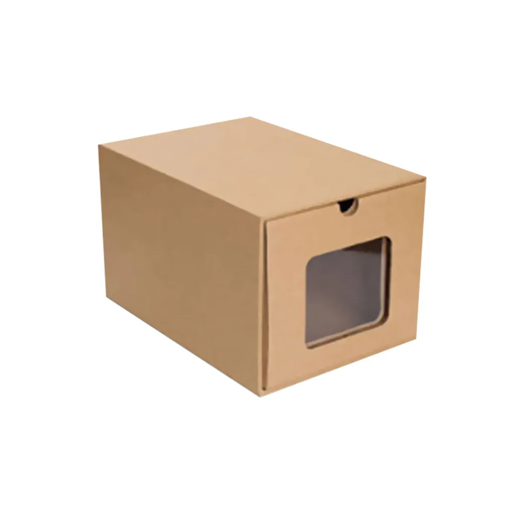 Крафт-бумага, сборочный ящик, коробка для обуви, органайзер для мужчин и женщин, коробка для хранения обуви, чехол для обуви, кроссовки, Пылезащитная коробка# LR4
