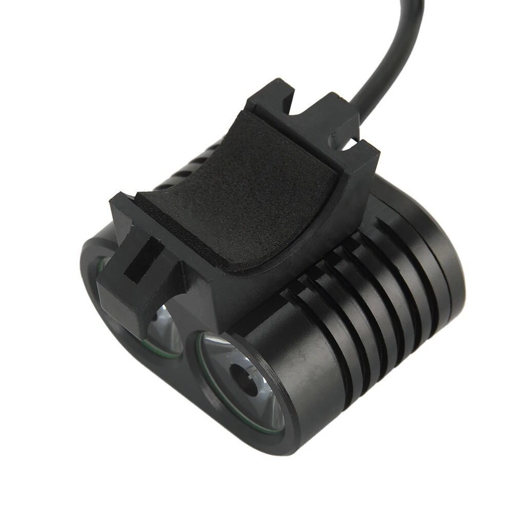 10000 Lumens Bicycle Front Light 2xXM-T6 Handlebar Flashlight With 6000mAh 418650 Battery Night Cycling Brightness Lamp BC0542 (5)