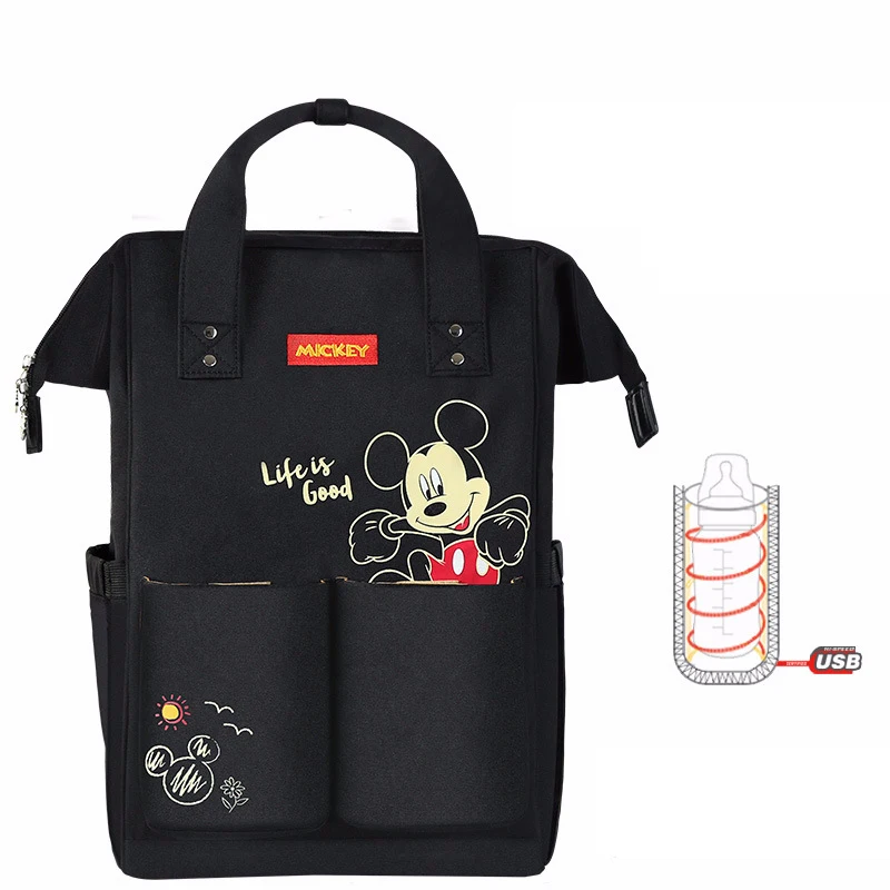 Дисней детская мультяшная Сумка Микки мама коляска colorland Пеленки backbag уход biberon