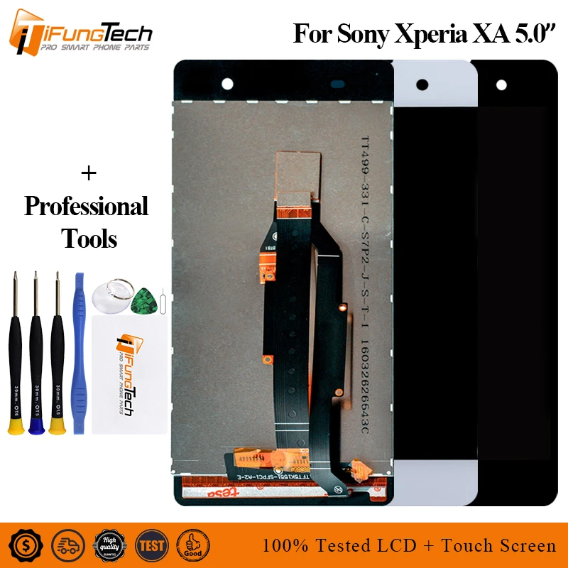 ЖК-дисплей с сенсорным экраном и рамкой в сборе для Sony Xperia XA LCD F3111 F3112 F3115 |