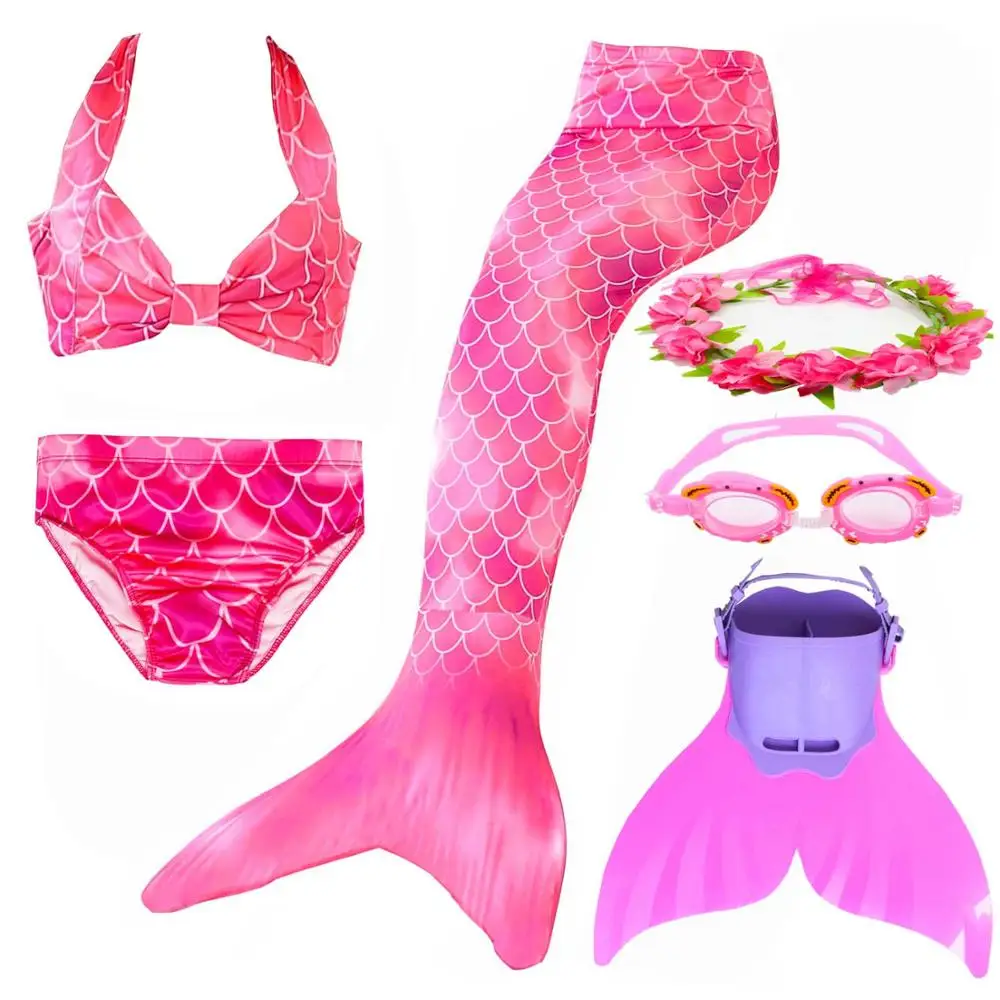 2019-Girl-s-Mermaid-Tail-for-Kids-Swimming-Bating-Suit-Costume-Swimsuit-Swimmable-Cosplay-Bikini-Set(15)