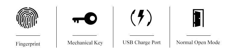 Умный Замок с отпечатком пальца, Электрический дверной замок с механическим ключом для домашнего использования