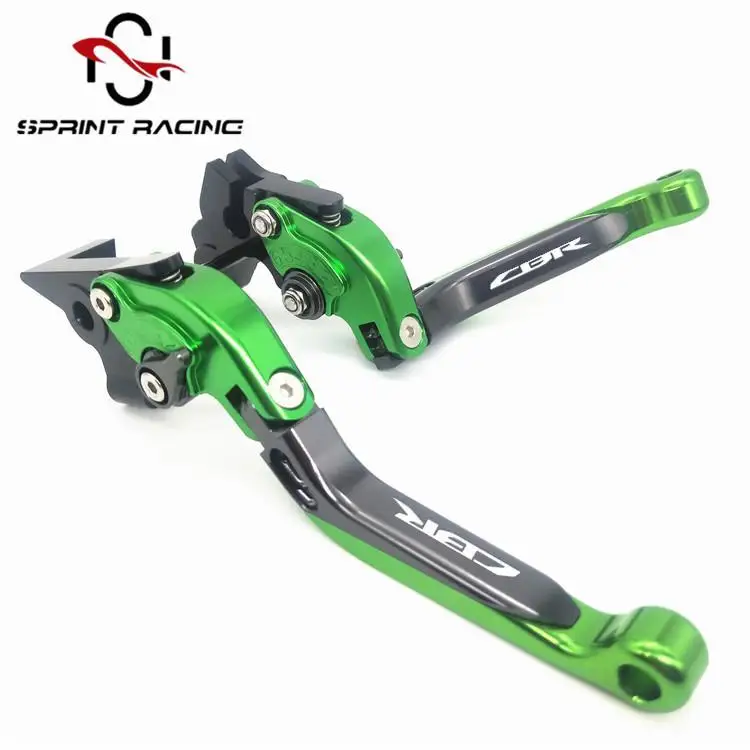 CBR650R для HONDA CB650R CBR 650R CBR 650 R- аксессуары для мотоциклов регулируемые складные тормозные рычаги сцепления - Цвет: Green-Titanium