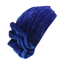 Женский головной убор, мягкая, теплая, дышащая, облегающая женская шапка, индийская, мусульманская, стрейчевая, хлопковая, с цветочным рисунком, тюрбан, головной шарф, шапка