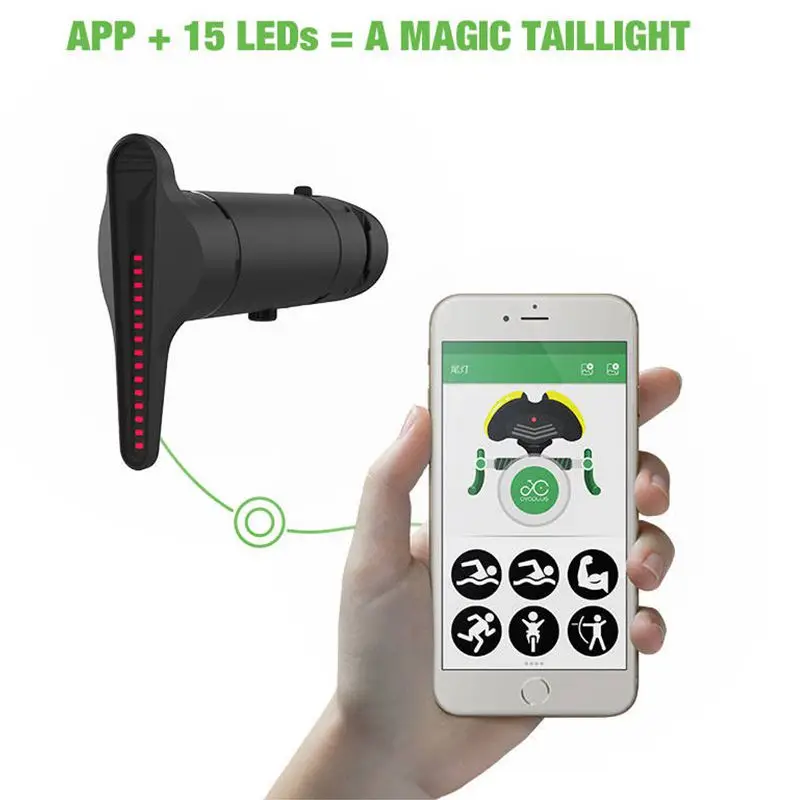 Excellent ABUO-Bicycle And Motorcycle Electric Car Remote Control Tail Light Diy Picture Amazing Intelligent Steering Remote Control Tail 1
