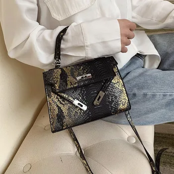 

Sexy Snake Small Bag 2020 Crocodile Package Hand Bag Package Shoulder Shoulder Bag Handbags
