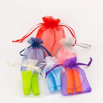 

50pcs 7x9 cm Organza Bags Drawable Wedding Party Decoration Gift Bags Pouches Jewelry Packaging Bags 22 Colors