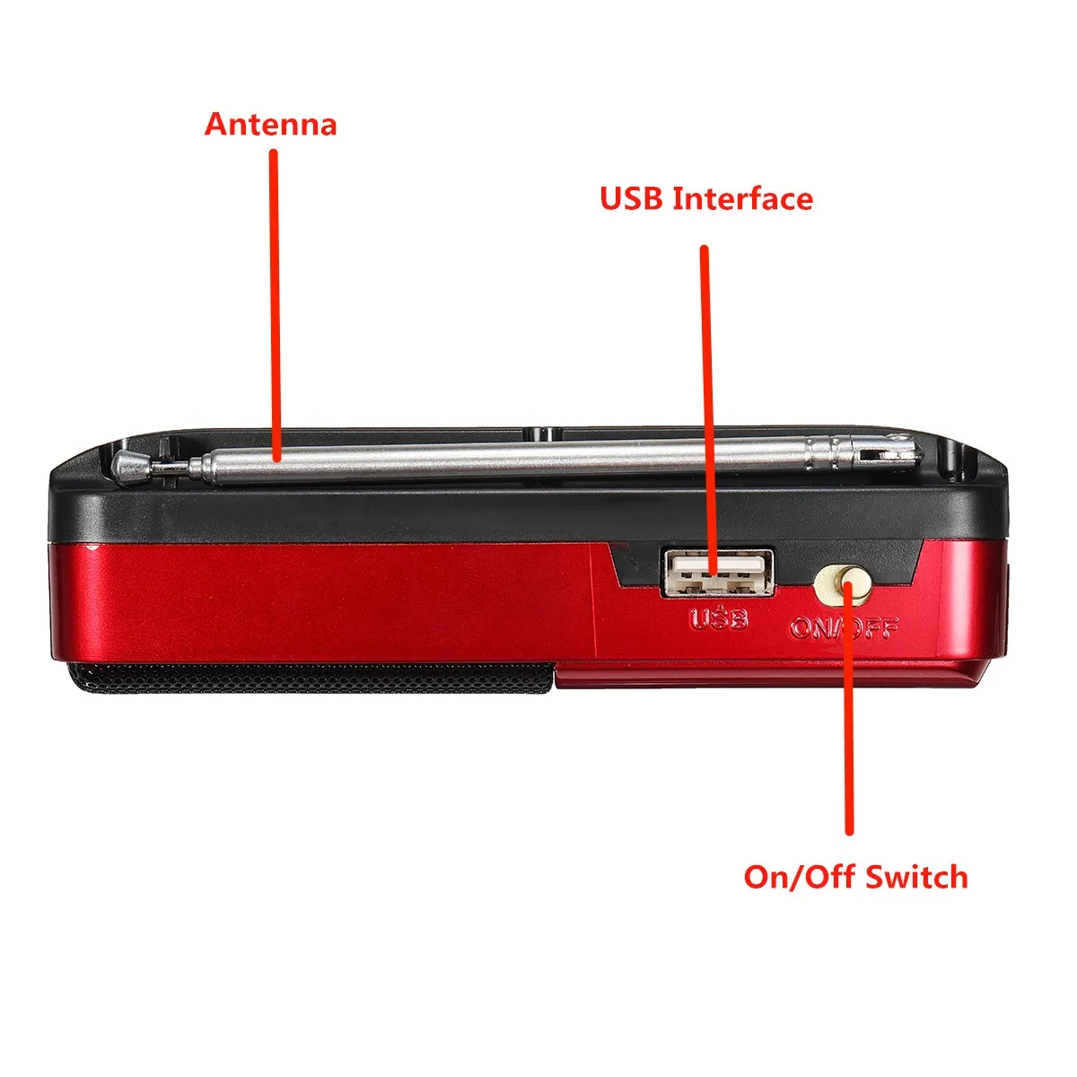 usb tf mp3 player alto-falante recarregável