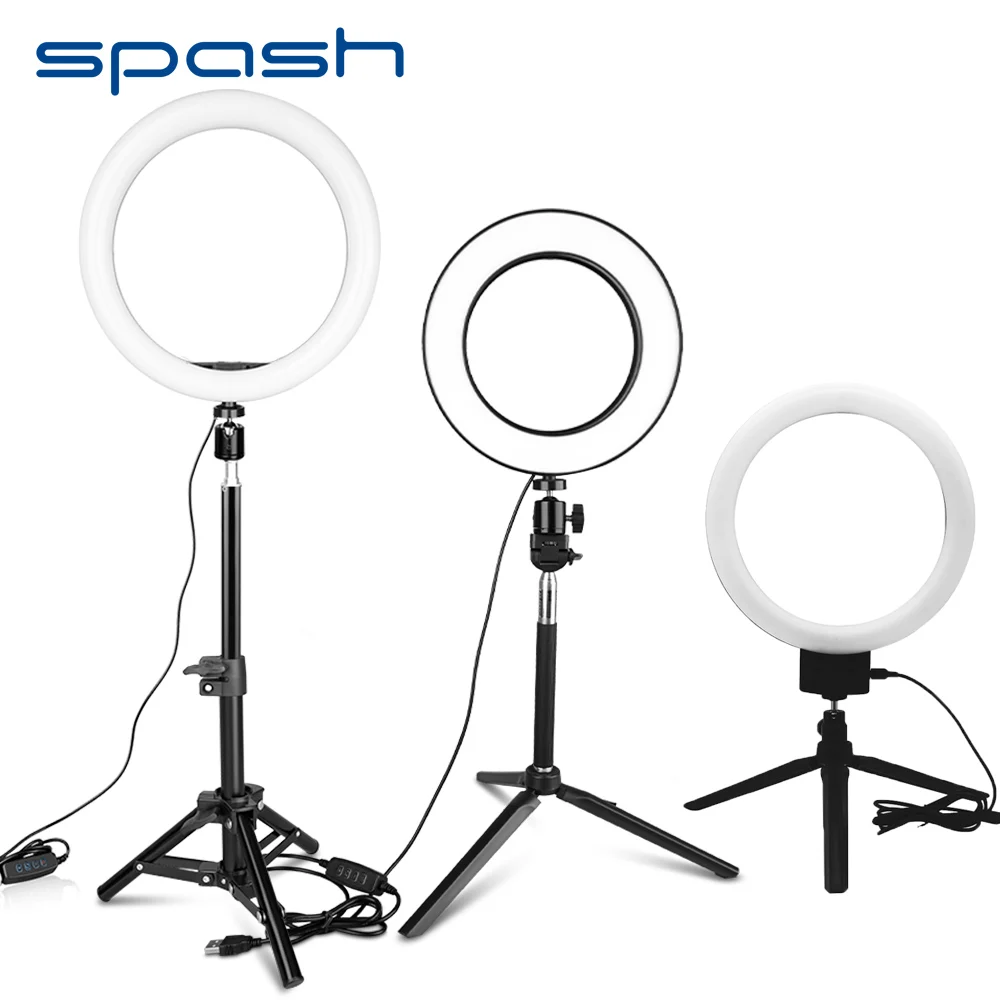 Spash 6 &quot8&quot 26 см мини портативный кольцевой светильник светодиодный для селфи видео кольцевая лампа макияжа