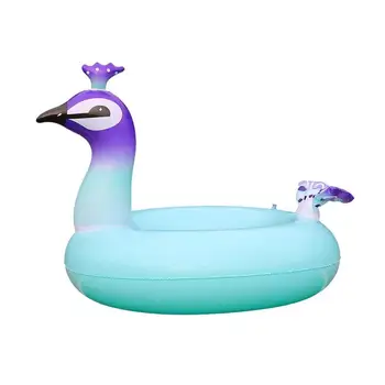 

1PC Adult Kid PVC Peacock Shaped Floating Inflatable Swimming Ring Mounts Floating Beach Swimming Ring Inflatable Ring