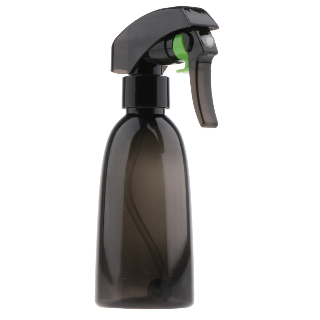 200ML Professional Spray Bottle Hair Salon Comestic Lotion Water Plants Flowers Sprayer, Steel Ball Inside, Black/Clear