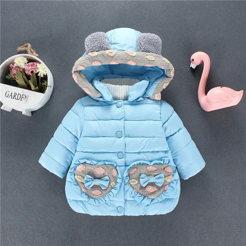 

CHILDREN'S Cotton Clothes Girls Padded Cotton Clothes 2019 New Style GIRL'S Thick Winter Coat Mid-length Cotton-padded Jacket Ba