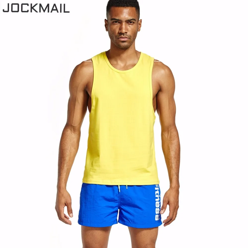 JOCKMAIL, Брендовые мужские майки, метросексуал, нарукавники, яркий жилет, майка для тренировок, фитнеса, бодибилдинга, мужская спортивная одежда