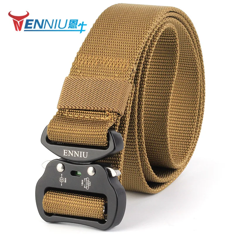 

Enniu Aviation Aluminium Buckle 3.8 zhu wen Tactical Nylon Special Forces Outer Belt Multi-functional Military Training Outdoor