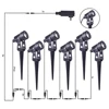 LED Pin Light Lawn Light One Dragging Four Spotlight LED Floodlight Led One to Six Courtyard Lights One Dragging Four Grass 1