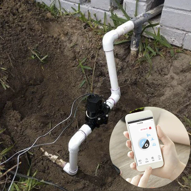 Controller di irrigazione per giardino intelligente WIFI Connect Timer di irrigazione Timer di irrigazione per valvola dell'acqua impermeabile sistema di irrigazione intelligente - immagine 3
