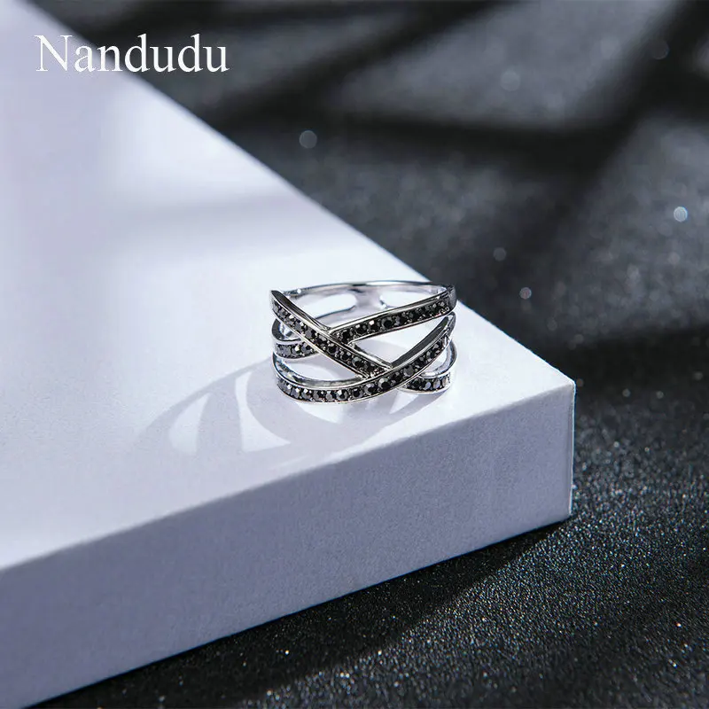 Nandudu, новинка, винтажные кольца для женщин, для свадебной вечеринки, элегантный марказит, кристалл, женское коктейльное кольцо, подарок, ретро аксессуары, R1031