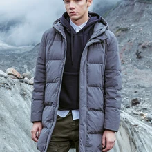 BOSIDENG, средней длины, с капюшоном, пуховик для мужчин, зимний, для отдыха, теплый, Молодежный, модный, пальто, новинка, B80142003