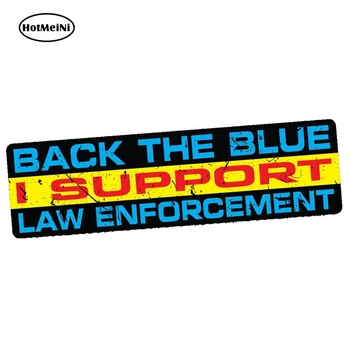 

HotMeiNi 15cm x 3cm Back The Blue Support Law Enforcement DECAL JDM DECAL BUMPER STICKER CAR TRUCK Waterproof Car Stickers
