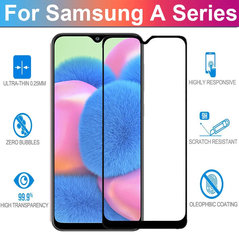 Полный Клей Samsun A30 S стекло защитная пленка на samsung Galaxy A30S A30 стекло Samsun A 30 S 30 S защита экрана a305F a307F