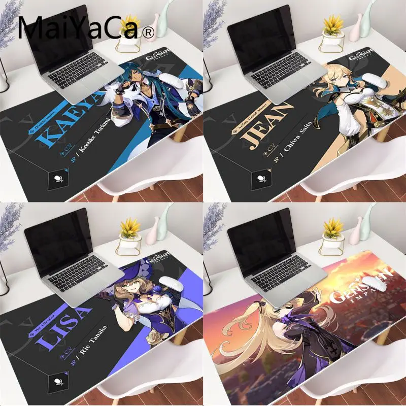 

MaiYaCa Top Quality genshin impact Beautiful Anime Mouse Mat Gaming Mouse Pad gamer Large Deak Mat 800x300mm for overwatch/cs go