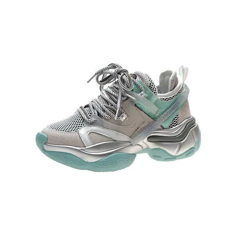 

2020 spring colorful dad shoes women ins tide wild breathable lightweight running thick bottom Zhi smoked sneakers women's shoes