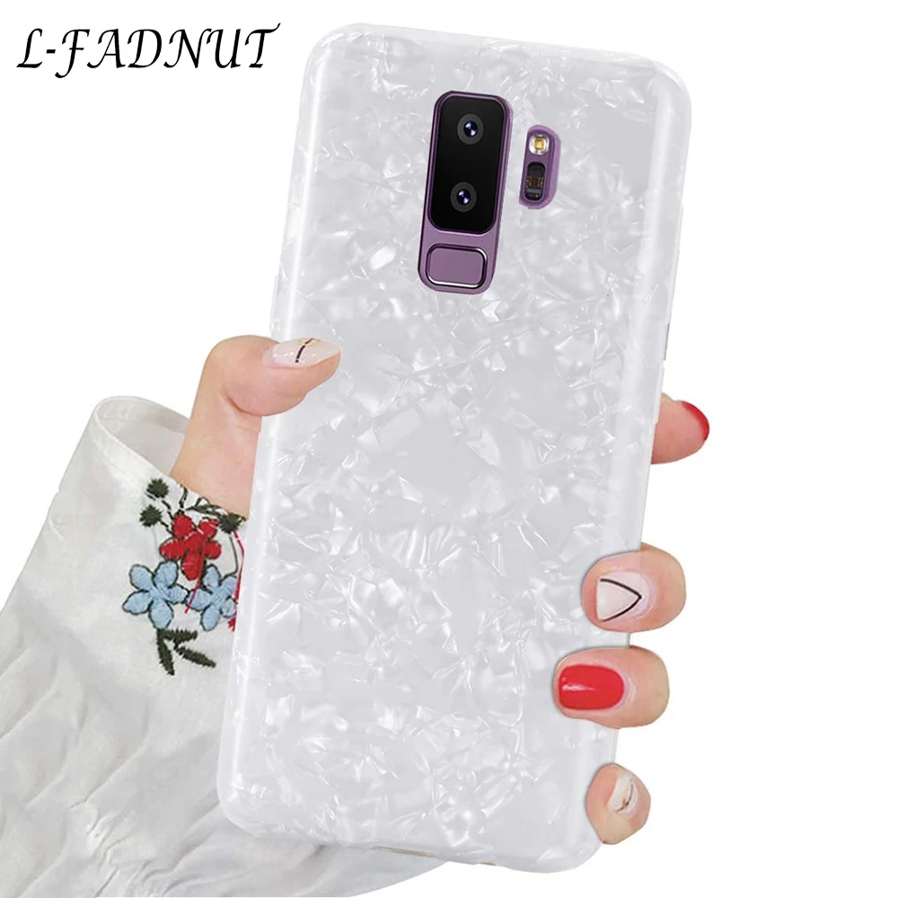 L-FADNUT Luxury Bling Silicone Phone Case For Samsung Galaxy S10 S10E S9 S8 Plus S7 Edge Cases Cute Soft TPU Ultra Thin Cover | Мобильные