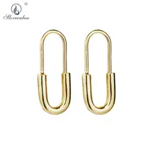 Lovecabin, 925 пробы, серебряные, золотые безопасные серьги, клипсы в стиле рок, панк, застежка, серьги, золотые серьги, геометрические модные ювелирные изделия