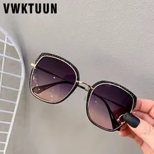 VWKTUUN Овальный Винтаж солнцезащитные очки Для женщин Для мужчин точки Карамельный цвет кадра солнцезащитные очки для женщин открытый круглый оттенков UV400 очки