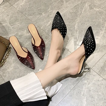

European Style Rhinestones Lady Dress Shoes Women Pumps Festival Party Wedding Shoes Formal Pumps Stilettos High Heels