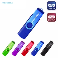 Moweek высокоскоростная флеш-накопитель USB 3,0 модная ручка-накопитель типа C 64 ГБ 32 ГБ 8 ГБ металлическая Флешка 16 Гб карта памяти с бесплатной доставкой