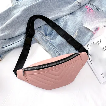

Women Waist Bag Striped Pockets Fashion Diagonal Chest Bag Travel Versatile Shoulder nerka torebka sac banana banano de cintura
