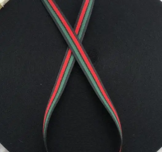 

HOT SALE 4cm Green red black polyester handbag ribbon DIY geschenkband ribbon cable accessories household sewing accessories