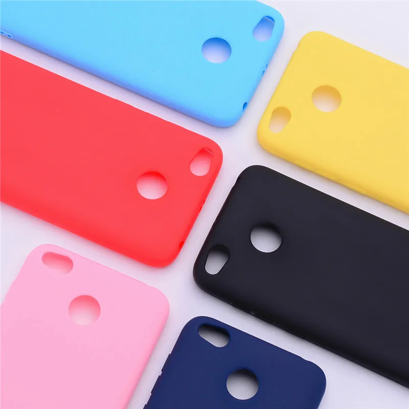 Простой чехол для Xiaomi redmi 4a силиконовый прозрачный мягкий ТПУ с 3D рисунком конфет