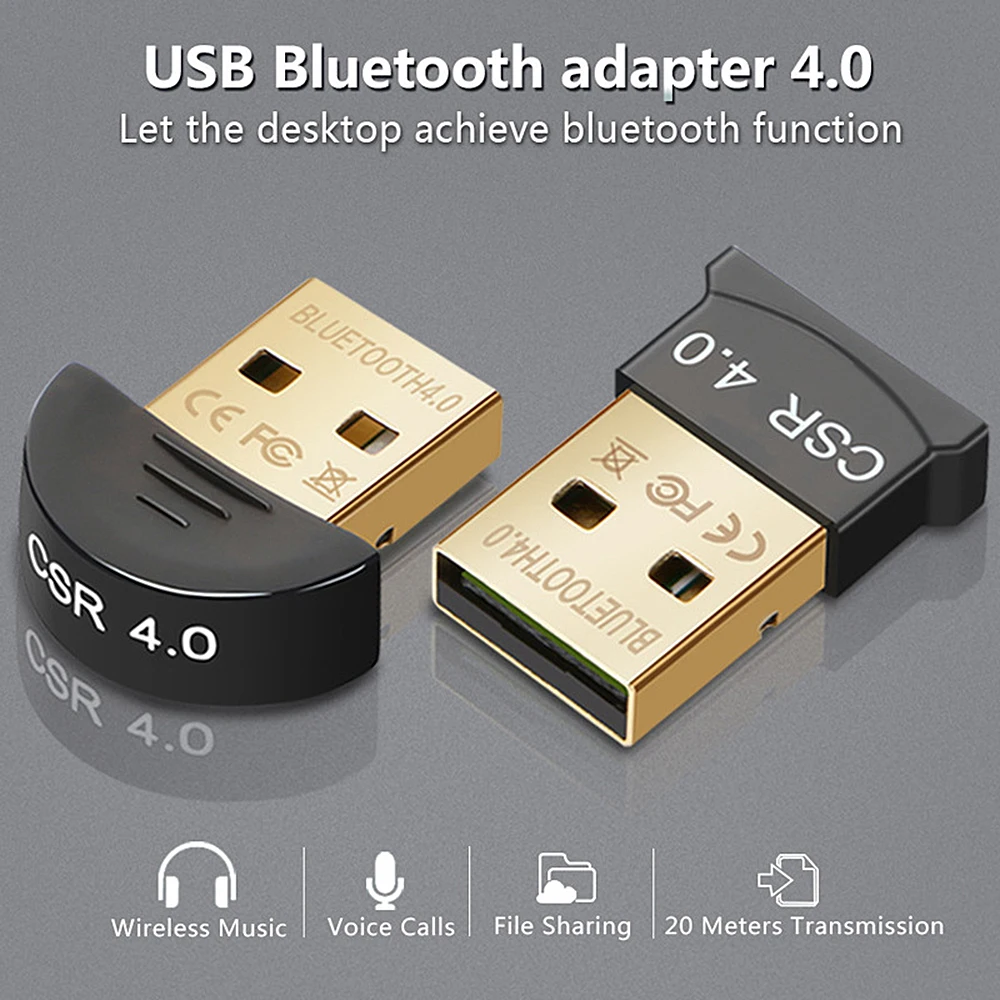 Беспроводной USB Bluetooth адаптер 4,0 Bluetooth ключ Музыкальный звуковой приемник Adaptador Bluetooth передатчик для компьютера ПК ноутбука