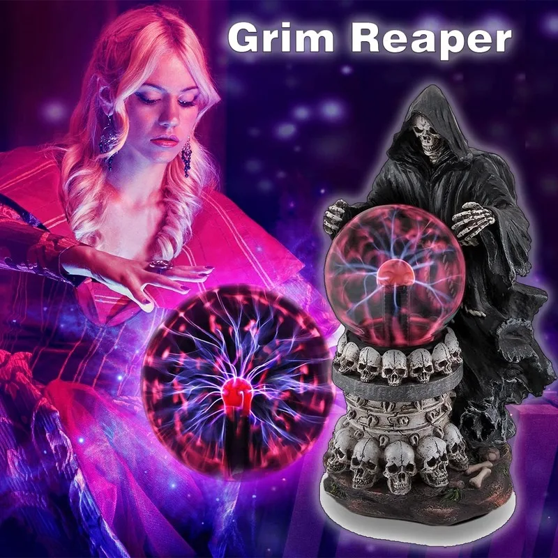 Magic Ball Light Destroyer of Worlds Grim Reaper Plasma Crystal Ball Accent Lamp Hallween Party Home Decoration Cosplay Props Magic Ball Light Destroyer of Worlds Grim Reaper Plasma Crystal Ball Accent Lamp Hallween Party Home Decoration Cosplay Props