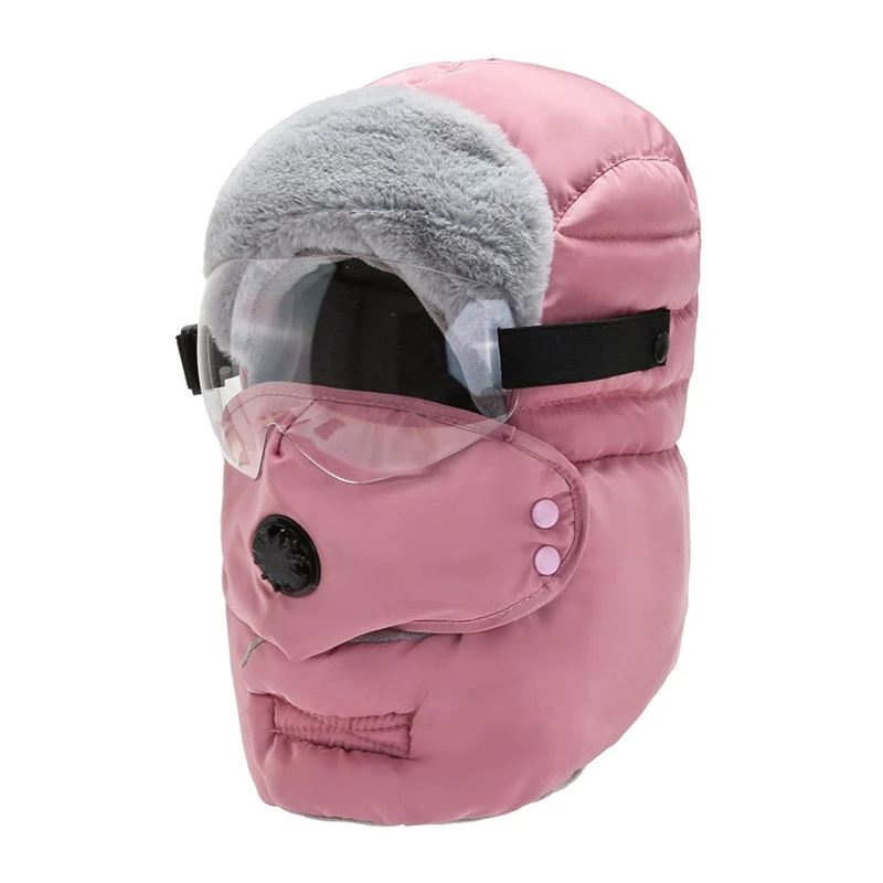 2021 neue Unisex Warme Winter Hut Männer Frauen Dicke Warme Maske Neck Schal