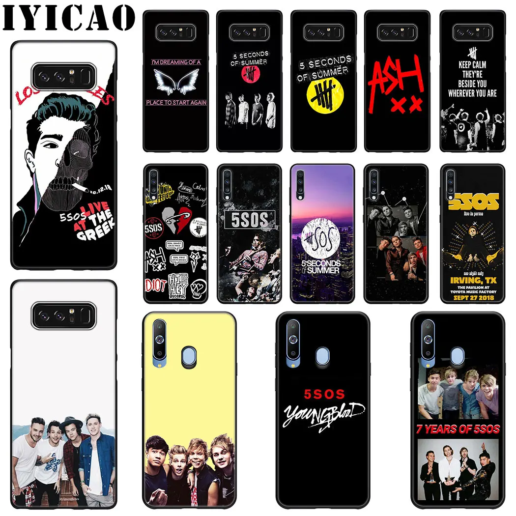 IYICAO 5 Seconds Of Summer 5SOS Мягкий силиконовый чехол для телефона samsung A70 A60 A50 A40 A30 A20 A10 M40 M30