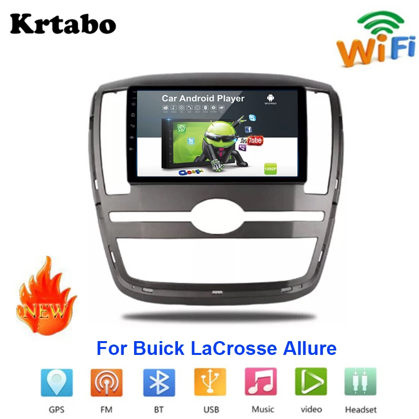 Discount Car radio Android multimedia player For Buick LaCrosse Allure Car touch screen GPS Navigation Support Carplay Bluetooth 0