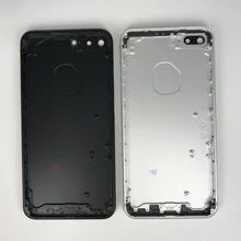 Задняя крышка корпуса для IPhone 7 7Plus 7G, чехол на дверь, средняя рамка, корпус, замена корпуса, золотой, черный, серебристый, красный