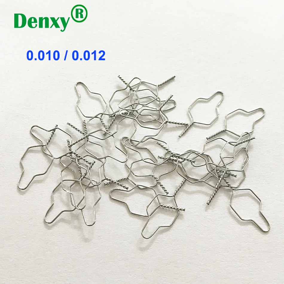 Denxy 1000pc Ортодонтическая Кобаяши проволока арквайр ортодонтический металлический Лигатура Ортодонтическая Кобаяши проволока ортодонтическая скобка