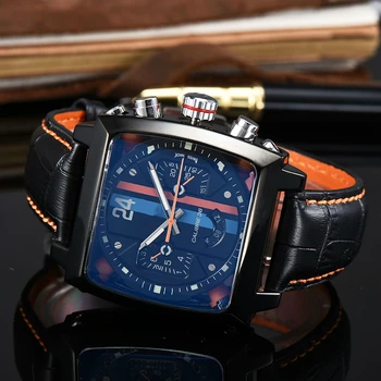 

Top Brand Luxury Watch Men tonneau Automatic Tourbillon Watch Joker Stainless Steel Business Sport Mechanical Wristwatch