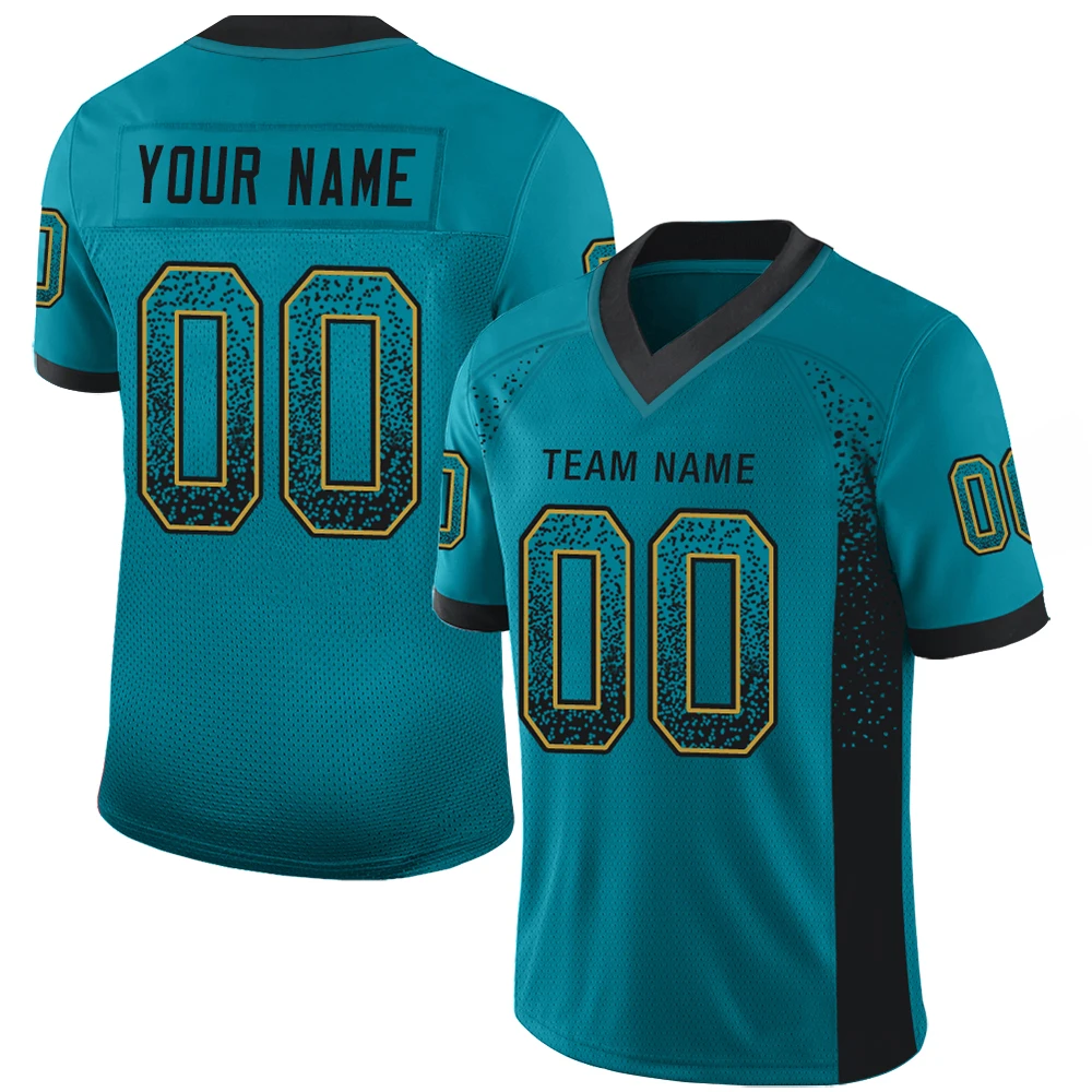 Fashion Football Jersey Full Sublimation Your Team Name/Number Mesh Breathable V-neck Uniform for Men/Women/Kids Big Size